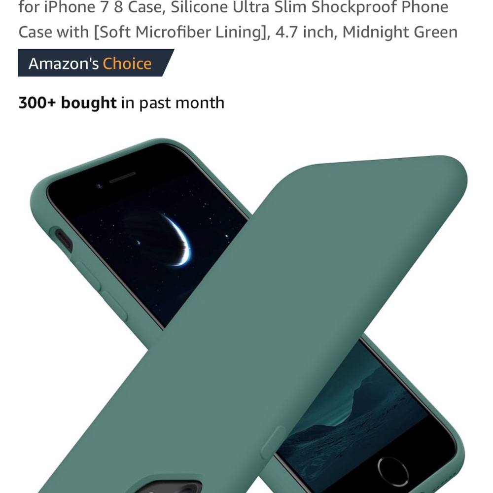 iPhone 7  case and 2 tempered glass protectors Silicone ultra slim protective